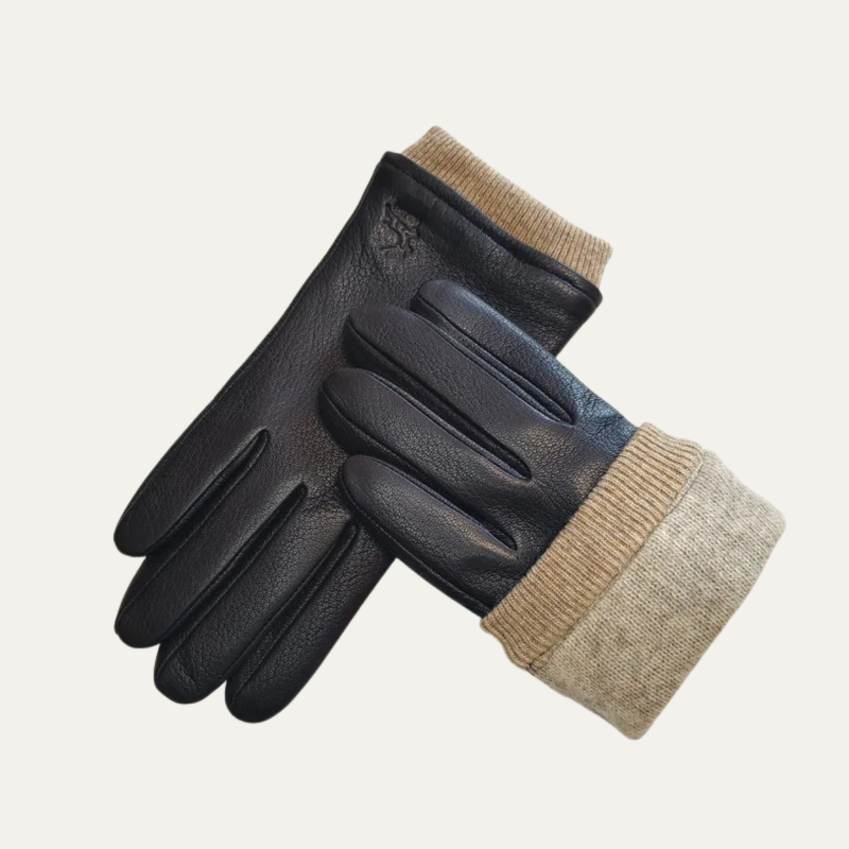 The Palermo Men's Leather Warm Wool Lined Winter Driving Gloves