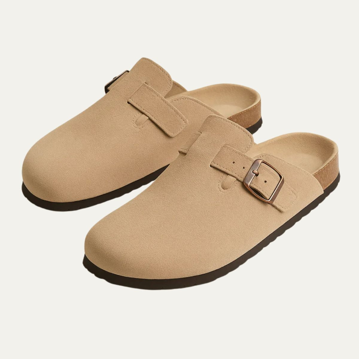 The Amalfi Beige Suede Moccasin Slipper for Men — Relaxed Old Money Style