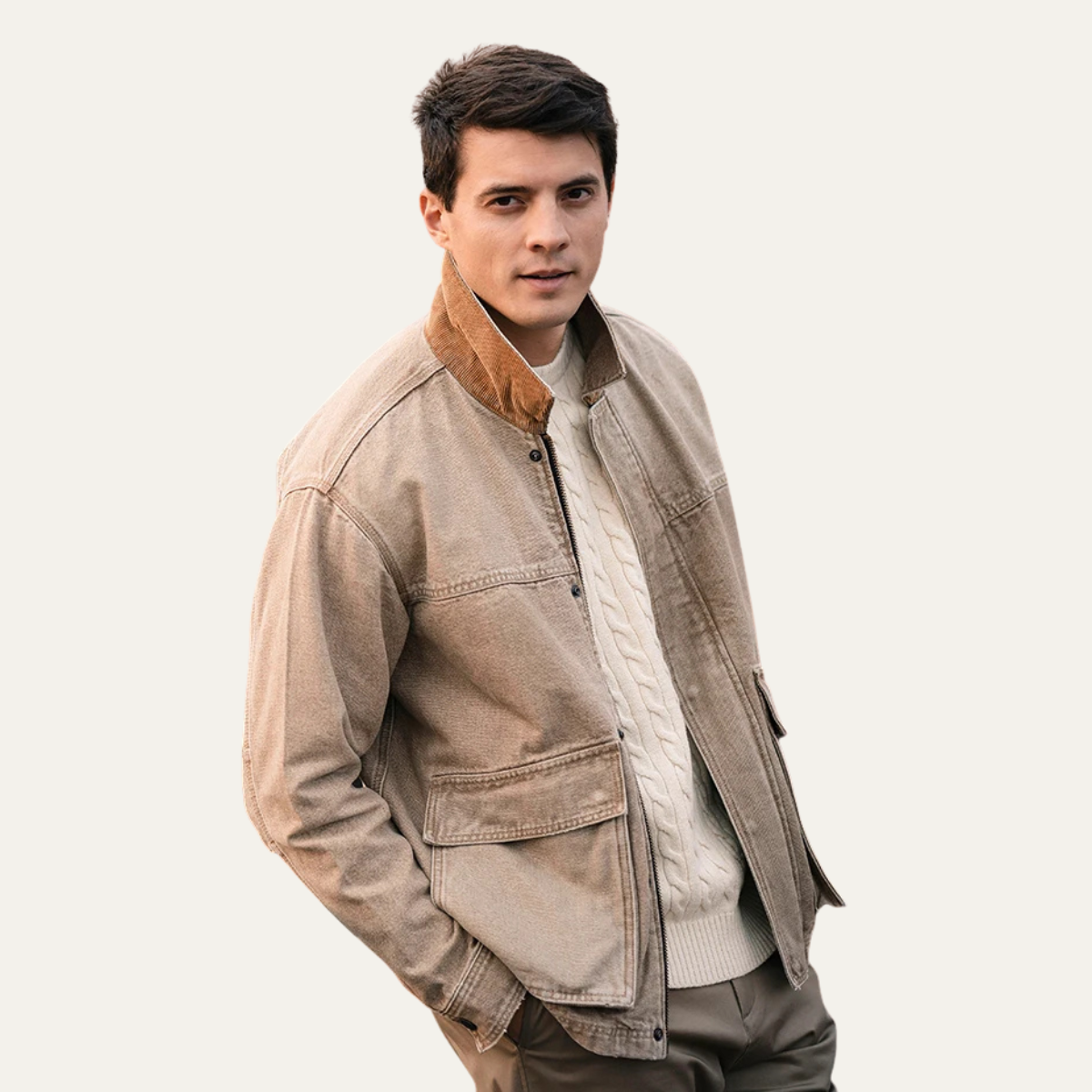 The Amboise Men’s Vintage Corduroy Casual Jacket