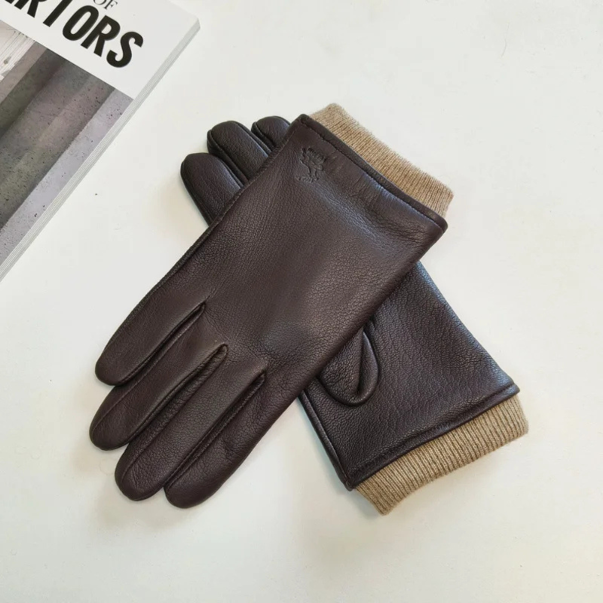 The Belvoir Men's Wool Knitted Winter Gloves