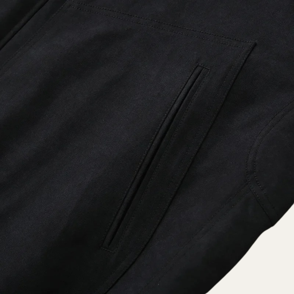 The Blenheim Men’s Warm Fleece Lined Vintage Black Suede Jacket