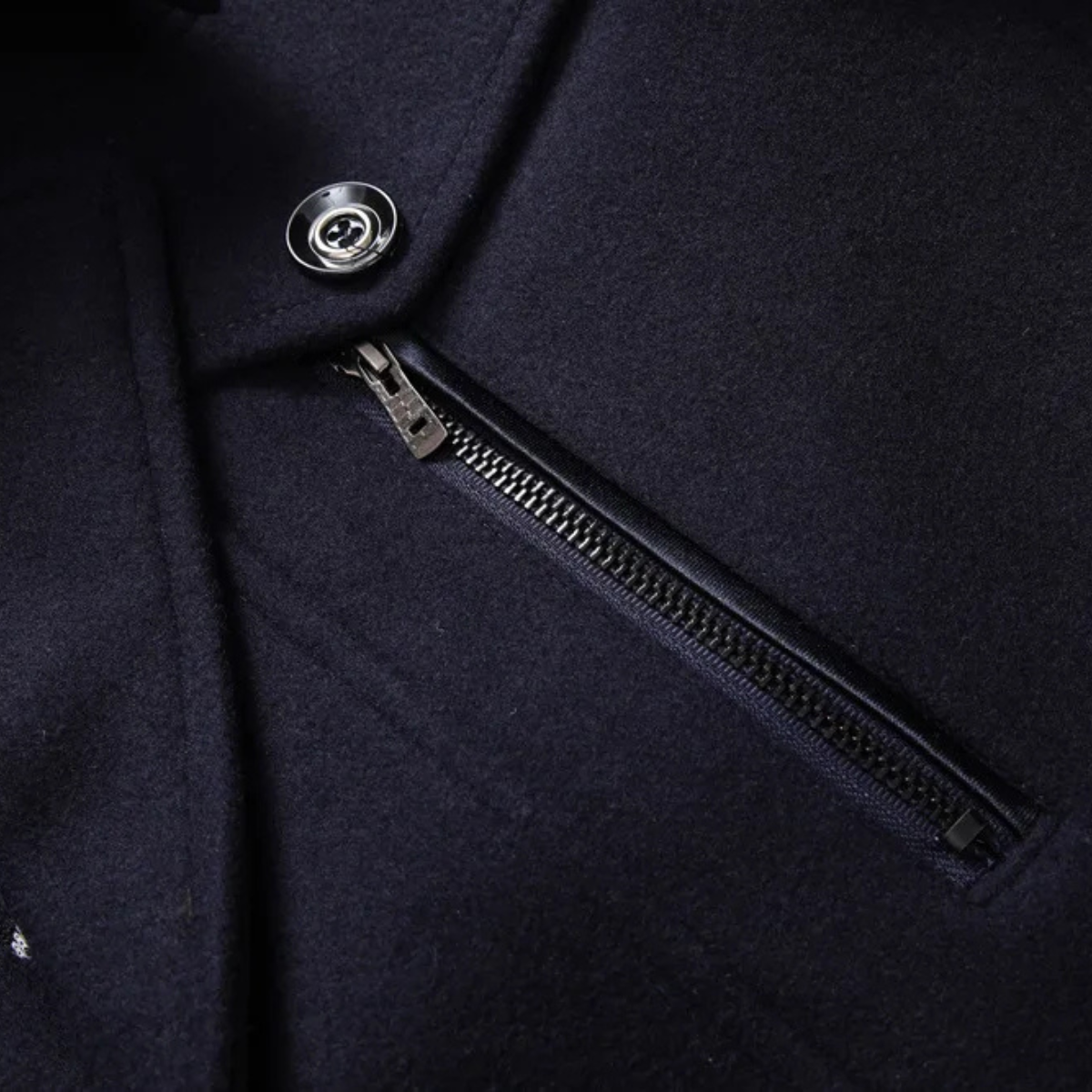 The Siena Men's Wool Blend Long Trench Coat with Lapel Collar