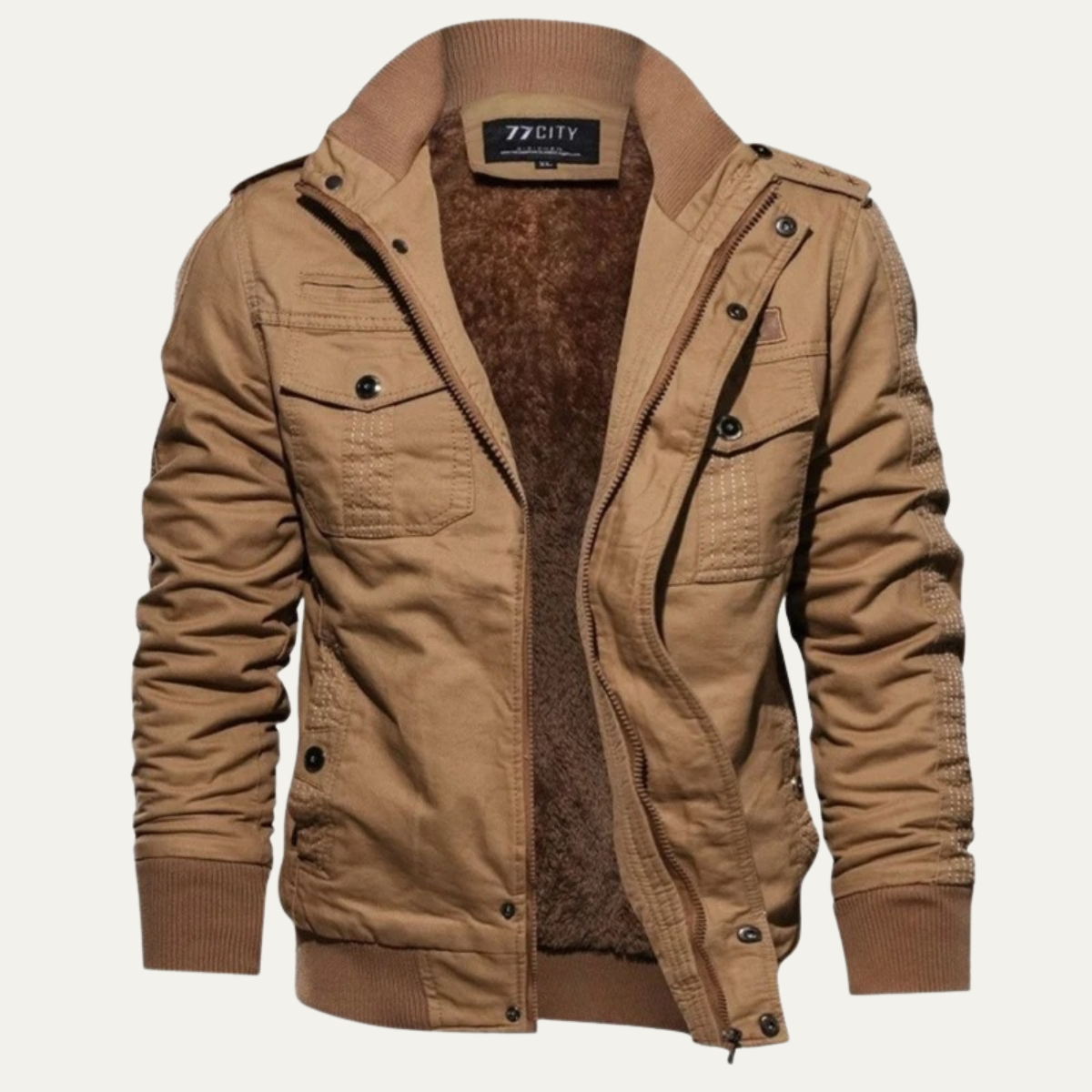 The Sydenham Men's Windproof Multi Pocket Military Style Bomber Jacket