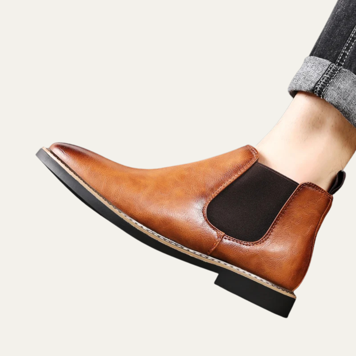 The Ascot Men’s Elegant Leather Chelsea Boots