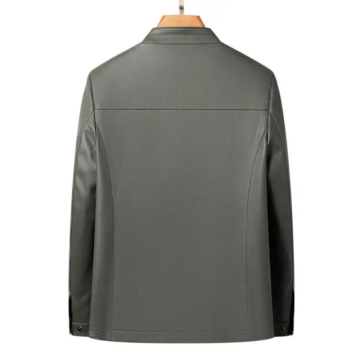 The Burford Men’s Premium Leather Casual Stand Collar Jacket