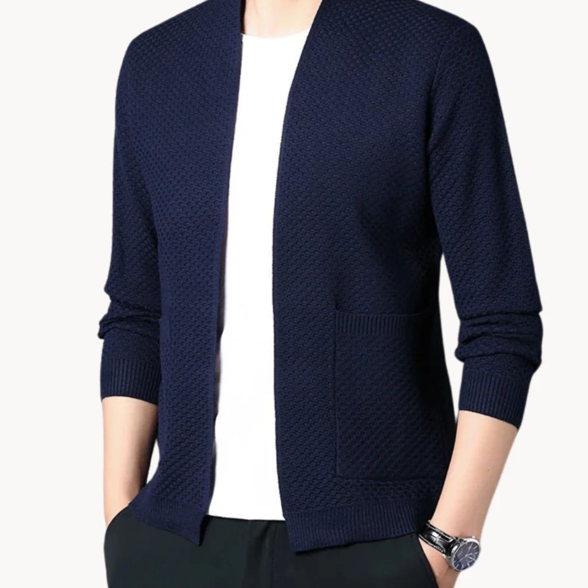 The Oslo Knit Cardigan – Men’s Open Front Casual Jumper