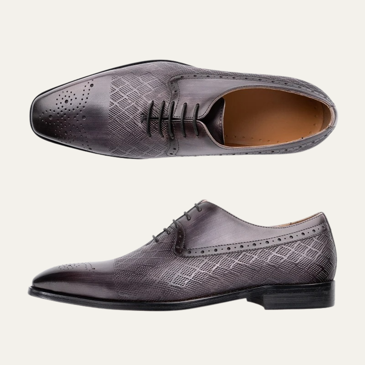 The Bolzano Men's Leather Dress Shoe – Lace Up Smart Shoe