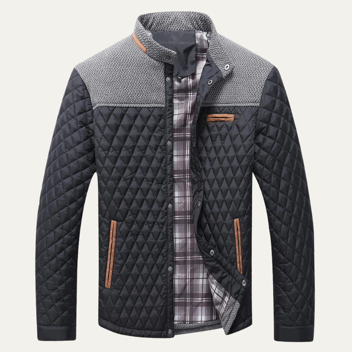 The San Marco Men's Lightweight Padded Quilted Bomber Jacket