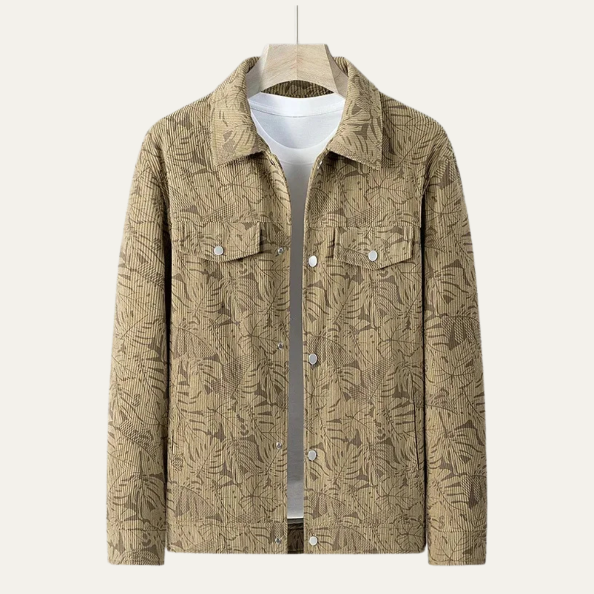 The San Casciano Men’s Slim Fit Button Up Winter Quilted Jacket