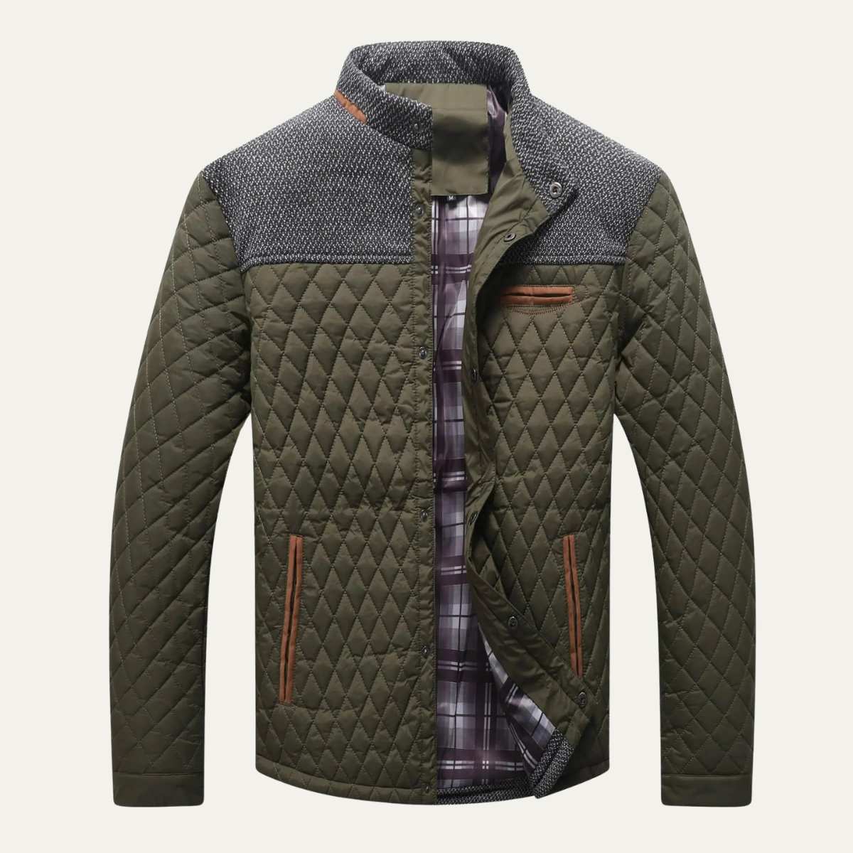 The San Marco Men's Lightweight Padded Quilted Bomber Jacket