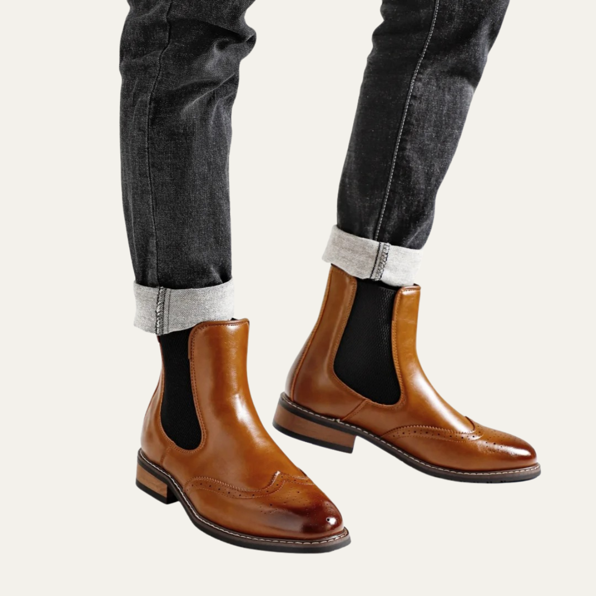 The Margate Men’s Classic Slip On Leather Chelsea Boots