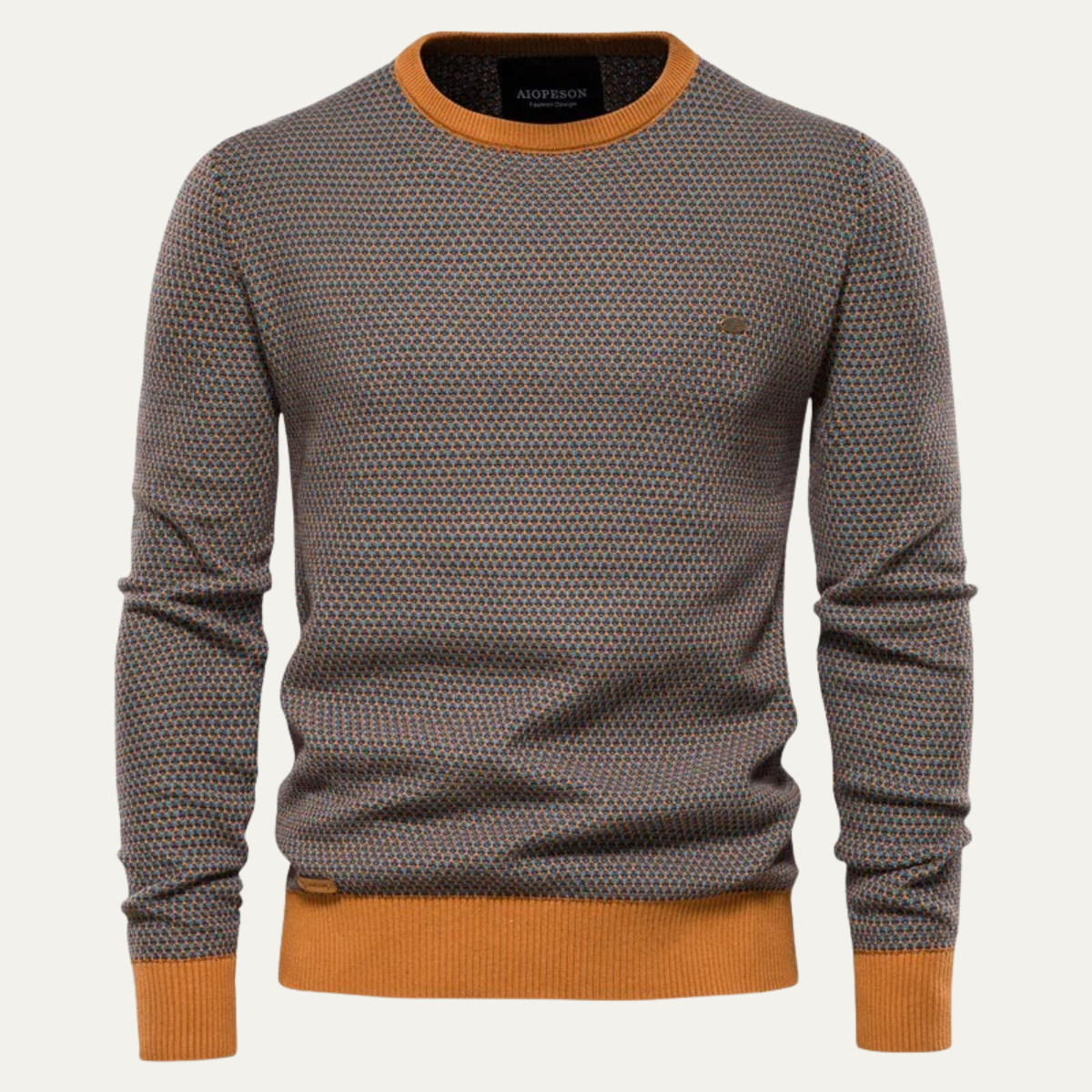The Stratford Men’s Winter Knit Jumper with Contrast Trim