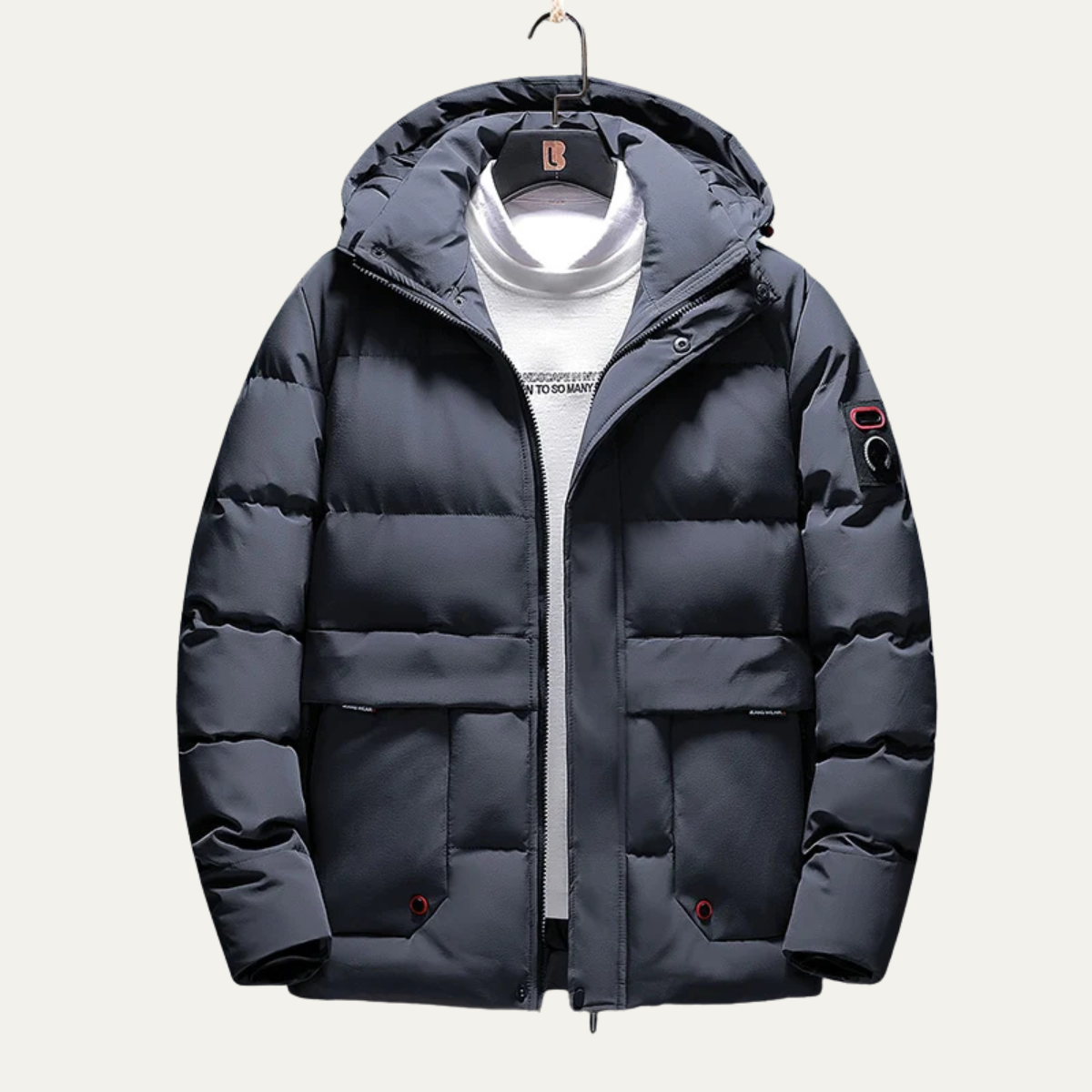 The Stirling Men’s Men’s Thick Warm Hooded Puffer Jacket