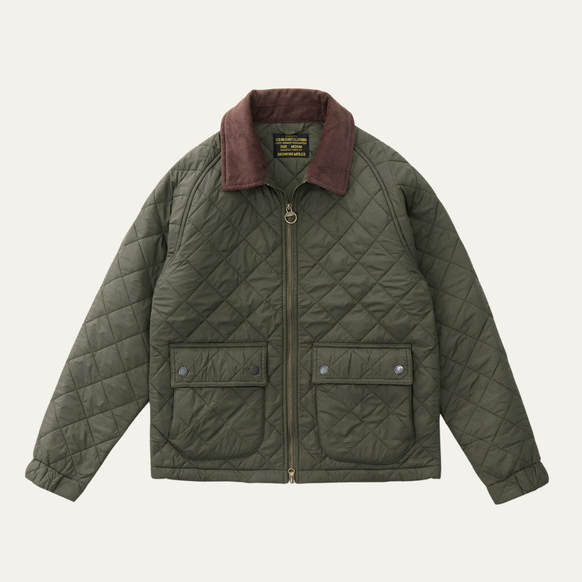 The Trouville Men’s Retro Quilted Winter Bomber Jacket