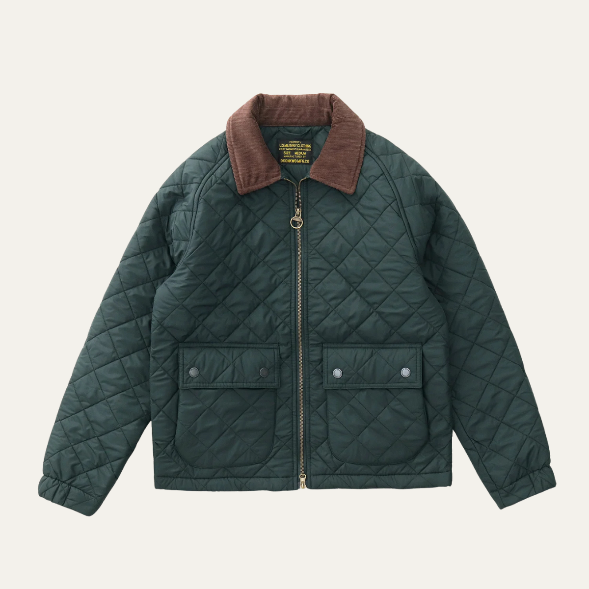 The Trouville Men’s Retro Quilted Winter Bomber Jacket