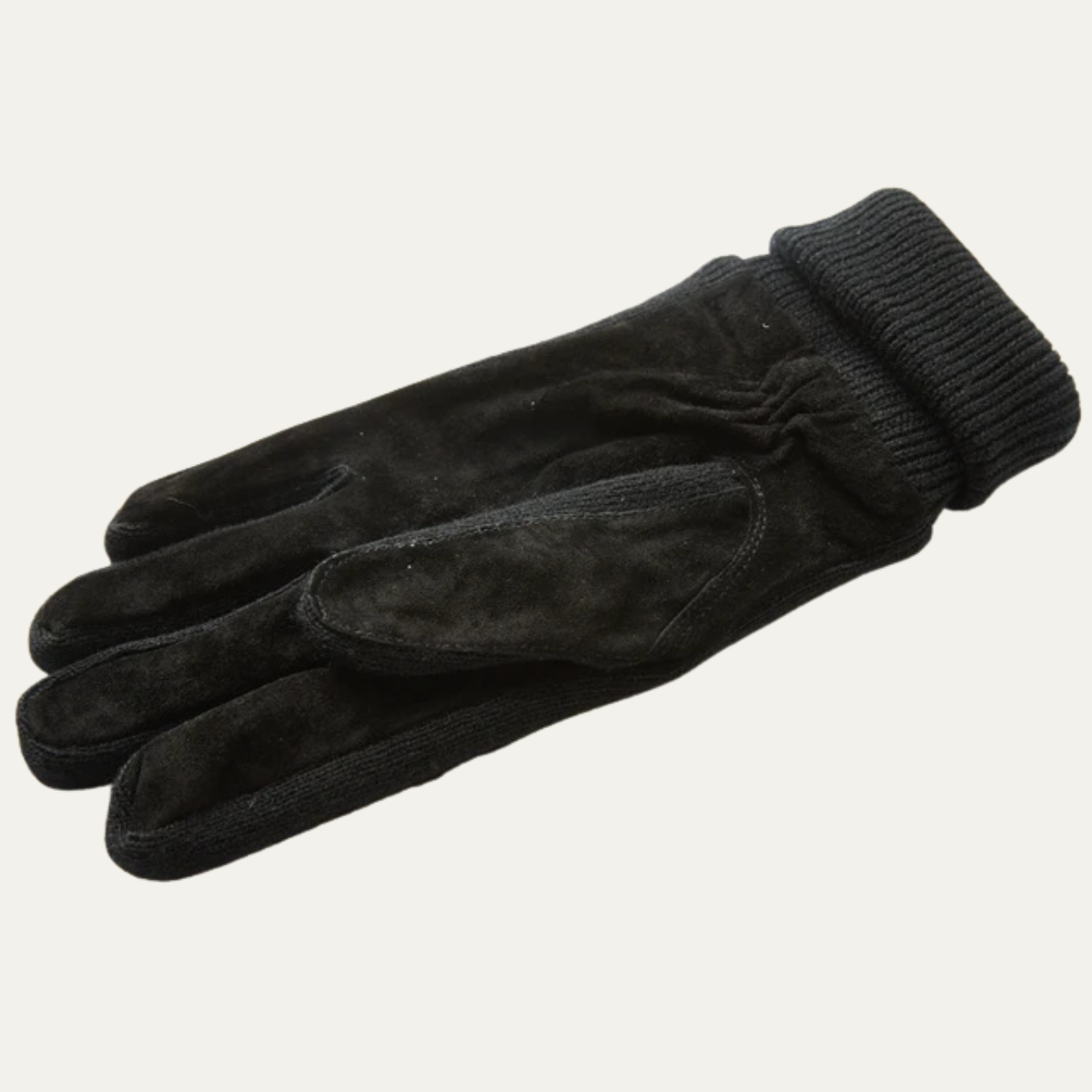 The Barolo Men’s Winter Fleece Lined Suede Gloves with Knit Cuffs