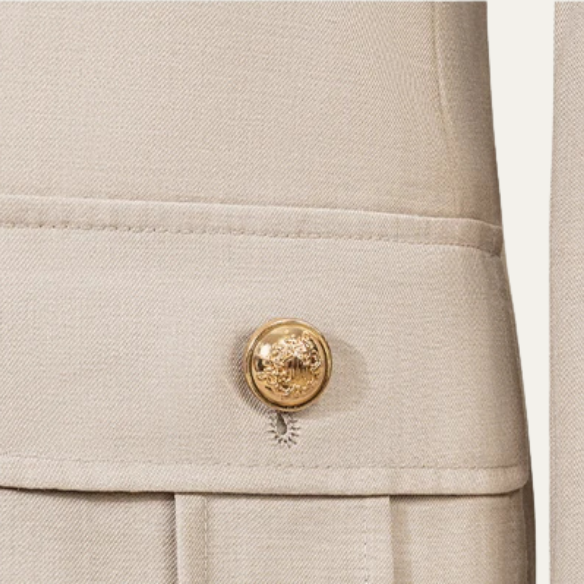 The Sassuolo Men's Military Style Suit Set – Slim Fit Jacket & Trousers