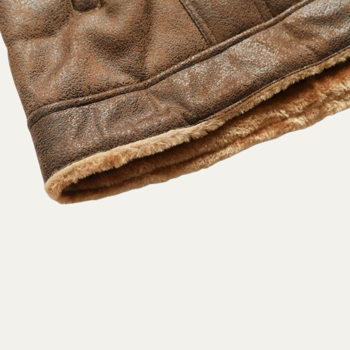 The Wrexham Men's Shearling Vintage Leather Jacket