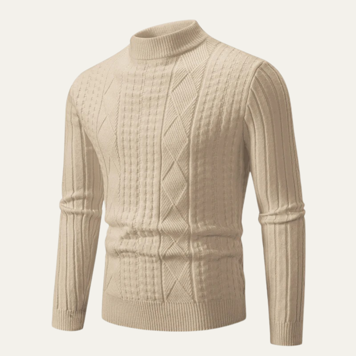 The Brunico Men’s Warm Slim Fit Cable Knit Jumper