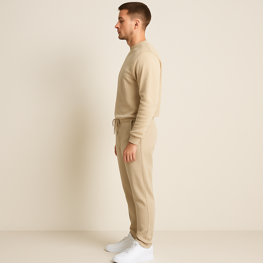The Amalfi Classic Chino Trousers For Men - Brown