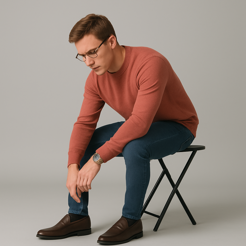 Men's Leather Loafers Classic Comfortable Slip-On-The British Gentlemen