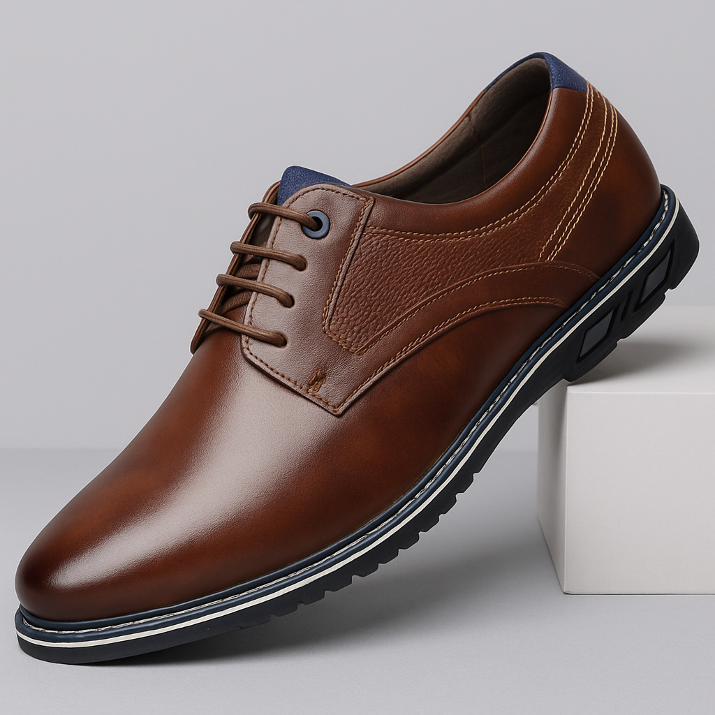 Men's Leather Oxford Shoes Comfort-The British Gentlemen