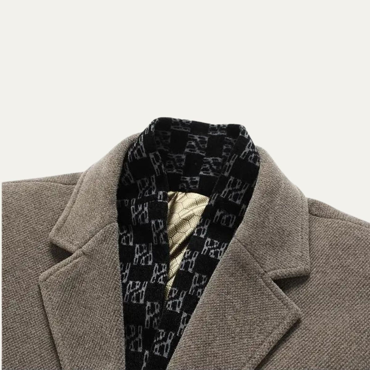 The Ortigia Men’s Wool Blend Winter Business Long Coat