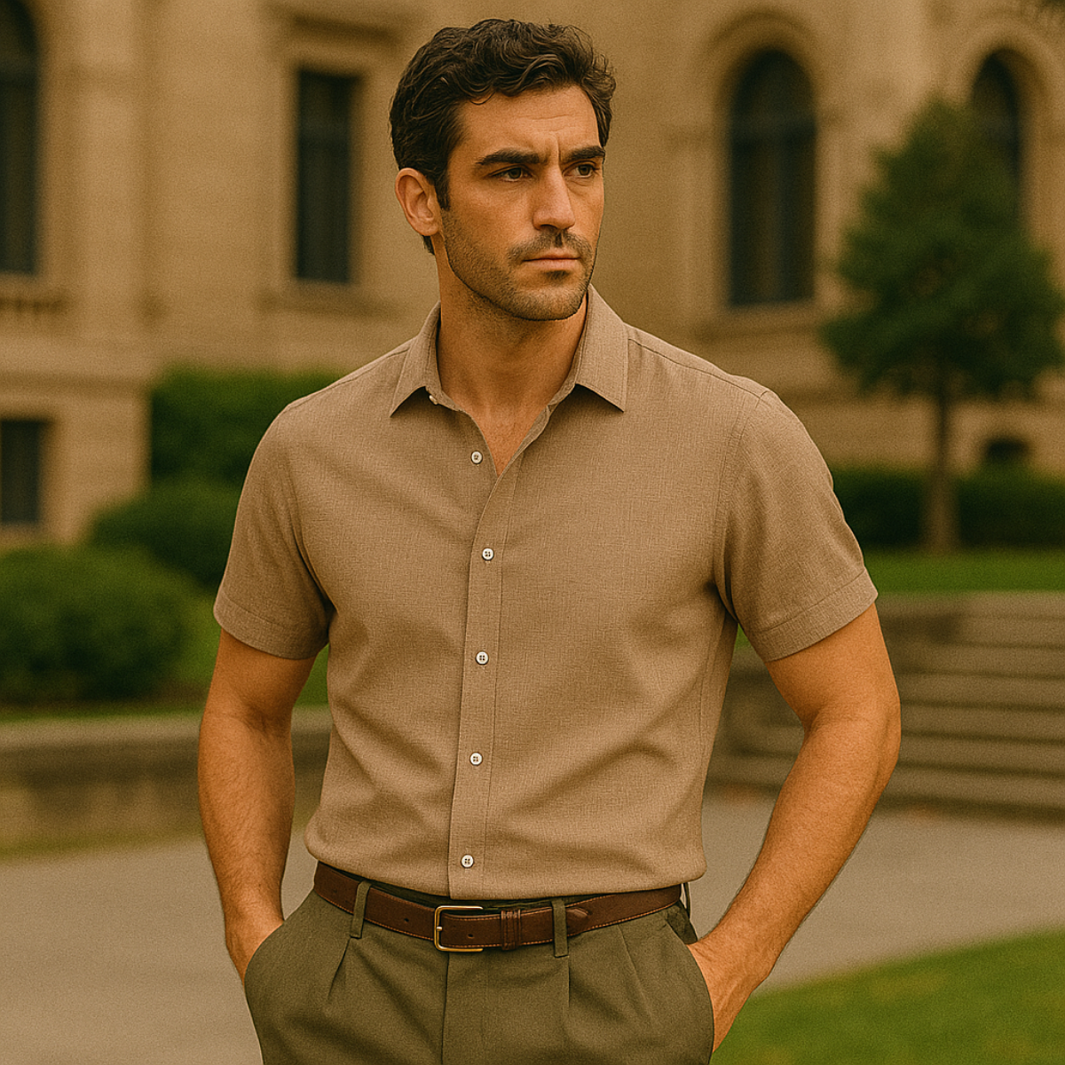 The Westmere Linen Shirt – Short Sleeve Shirt for Men