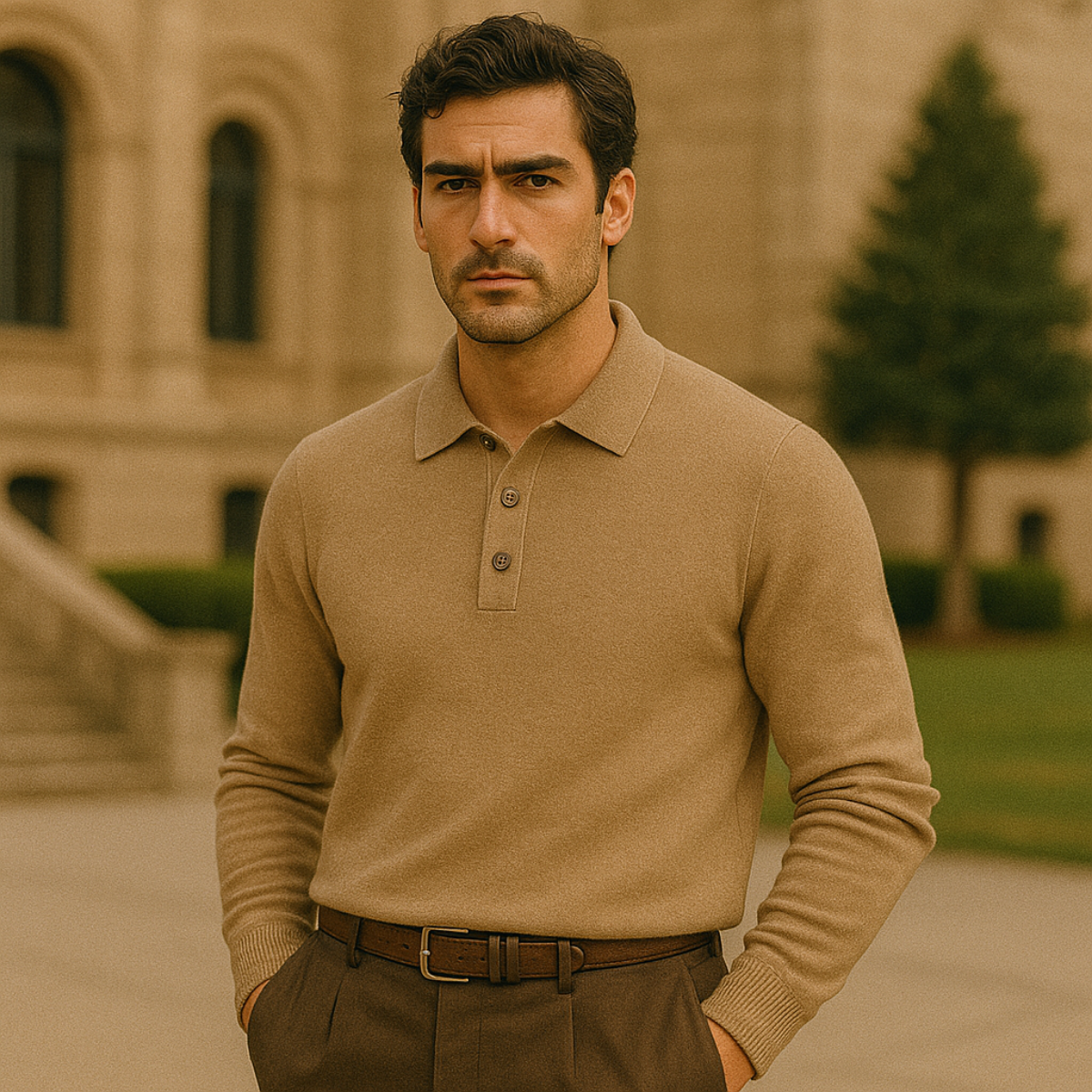 The Beaumont Cashmere Polo Shirt