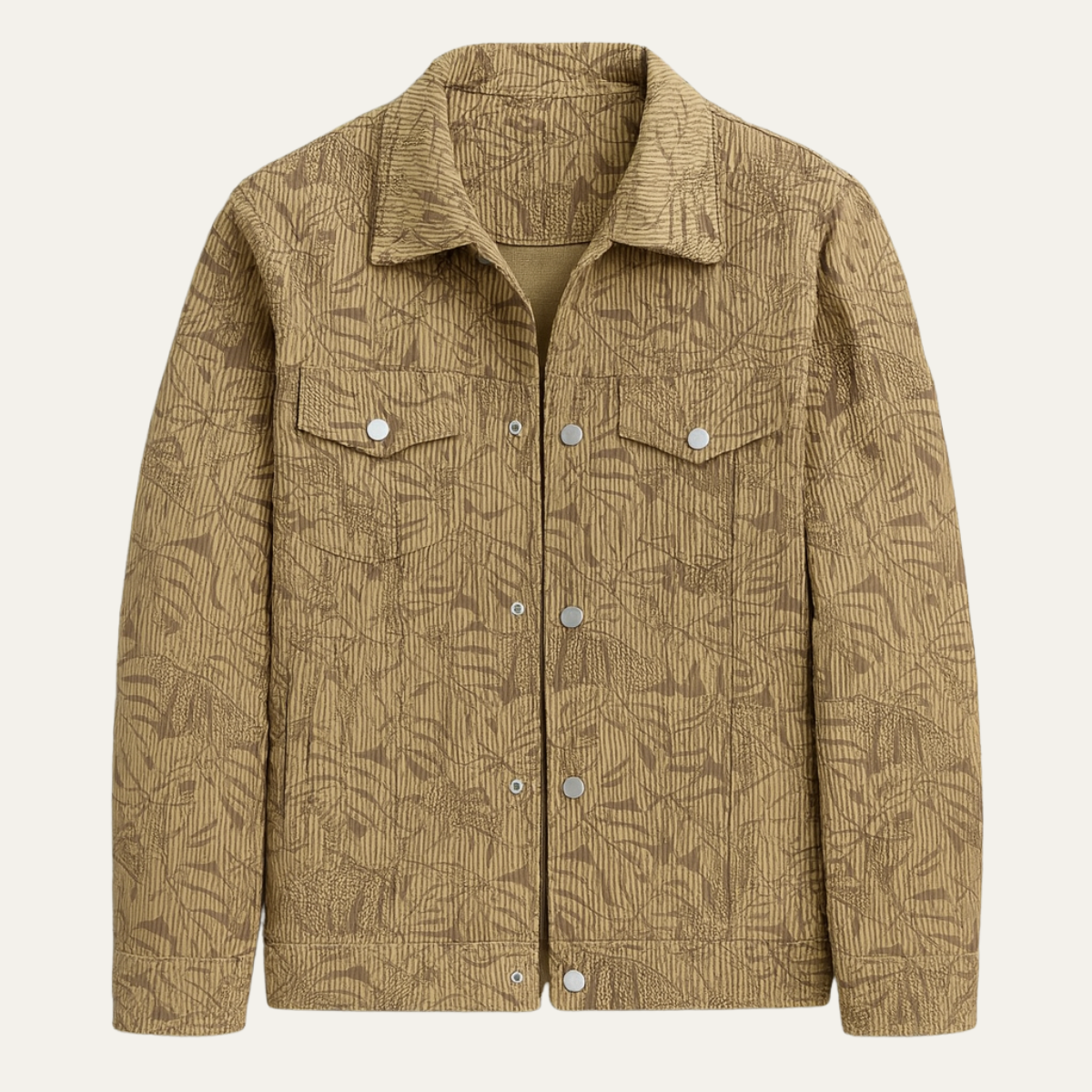 The San Casciano Men’s Slim Fit Button Up Winter Quilted Jacket