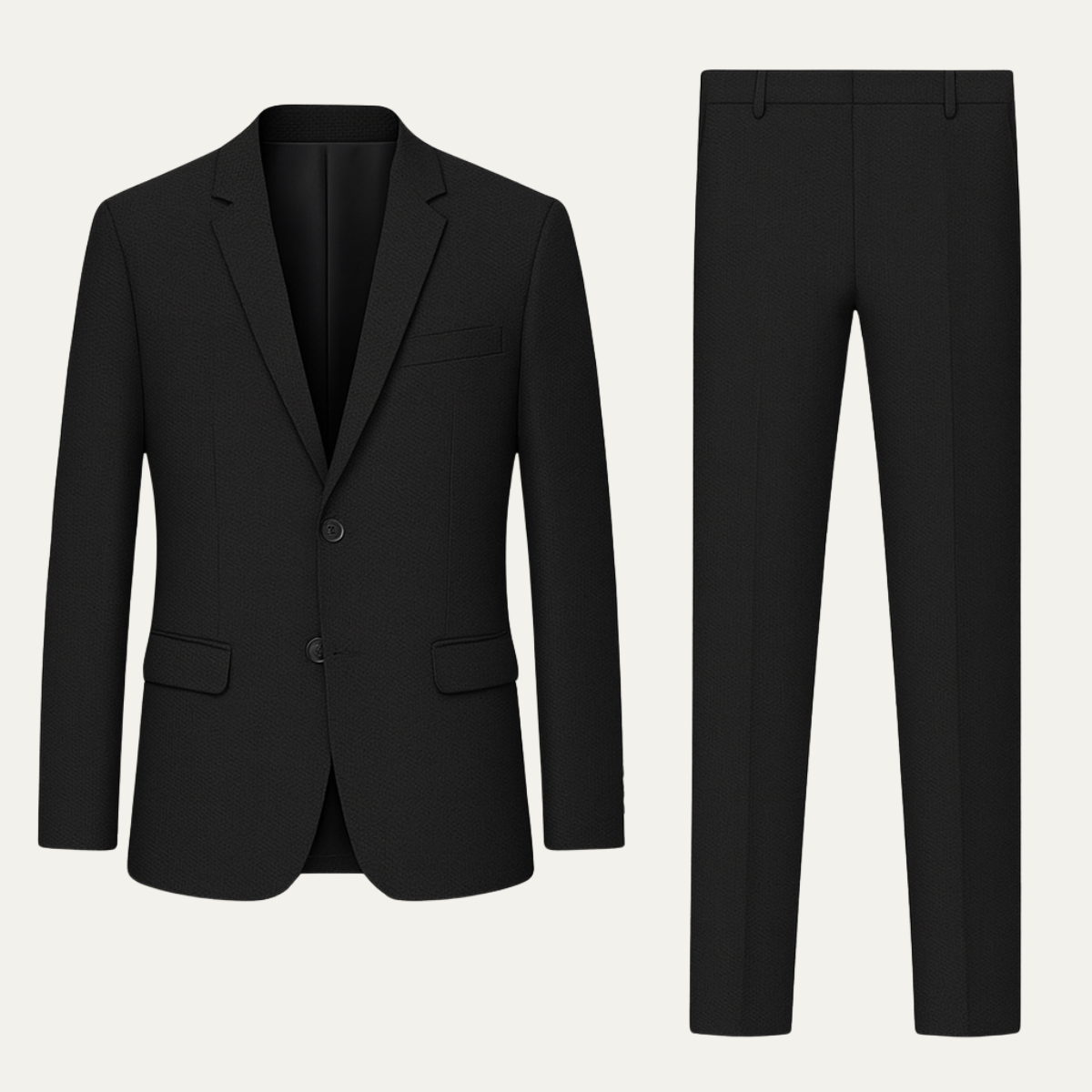 The Quirinale Men’s Classic Suit – 2 Piece Business Slim Fit Blazer & Trousers