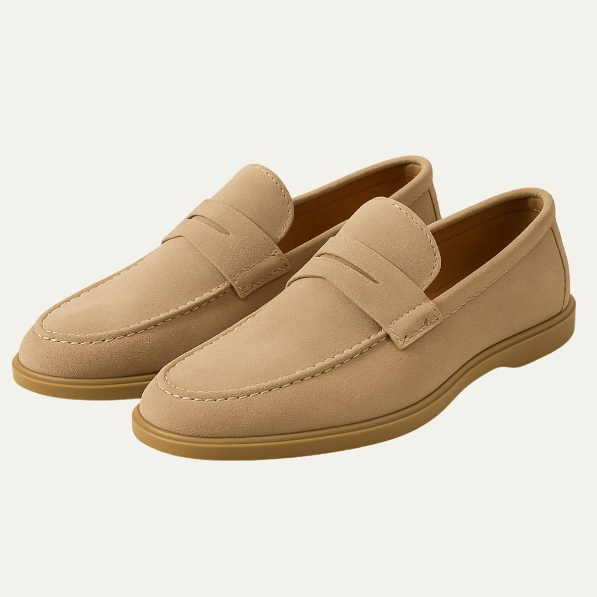 Men’s Suede Penny Loafers – Classic Slip-On Comfort