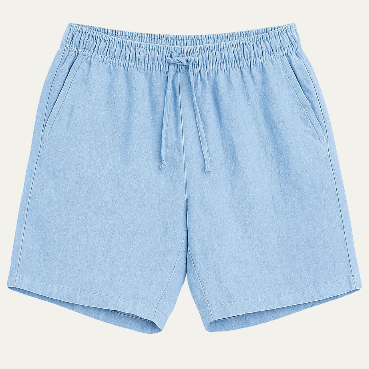 The Lisbon Linen Old Money Blue Shorts for Men