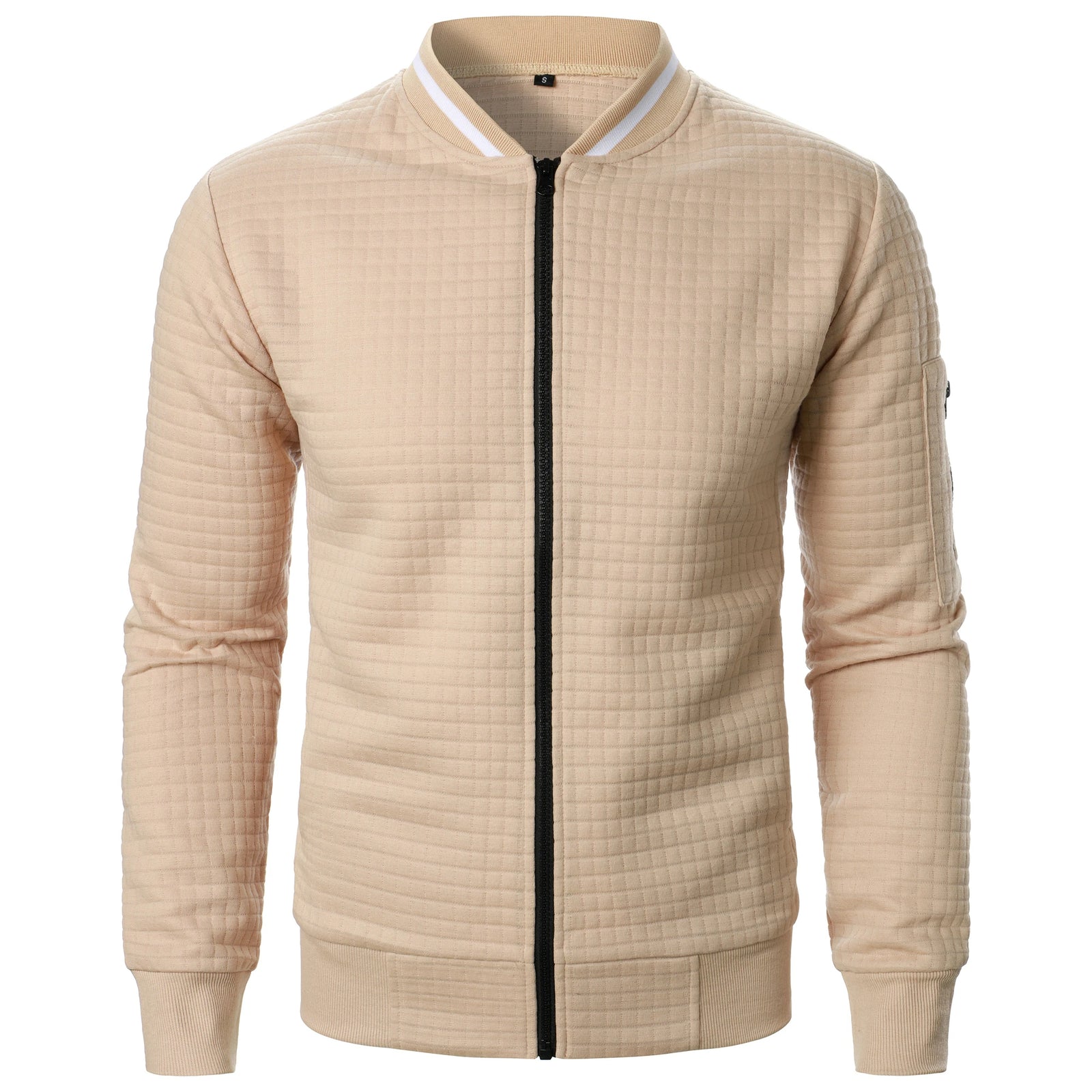 The Harlow Cotton Cardigan for Men – Tailored with Zip