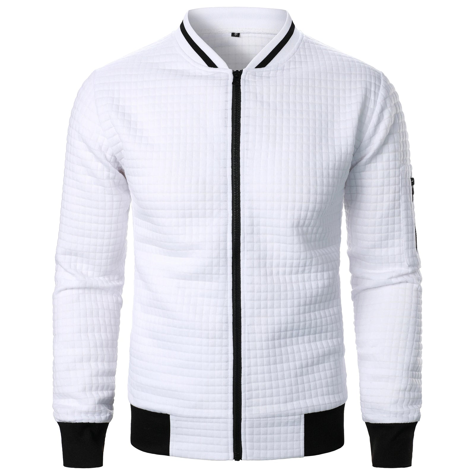 The Harlow Cotton Cardigan for Men – Tailored with Zip