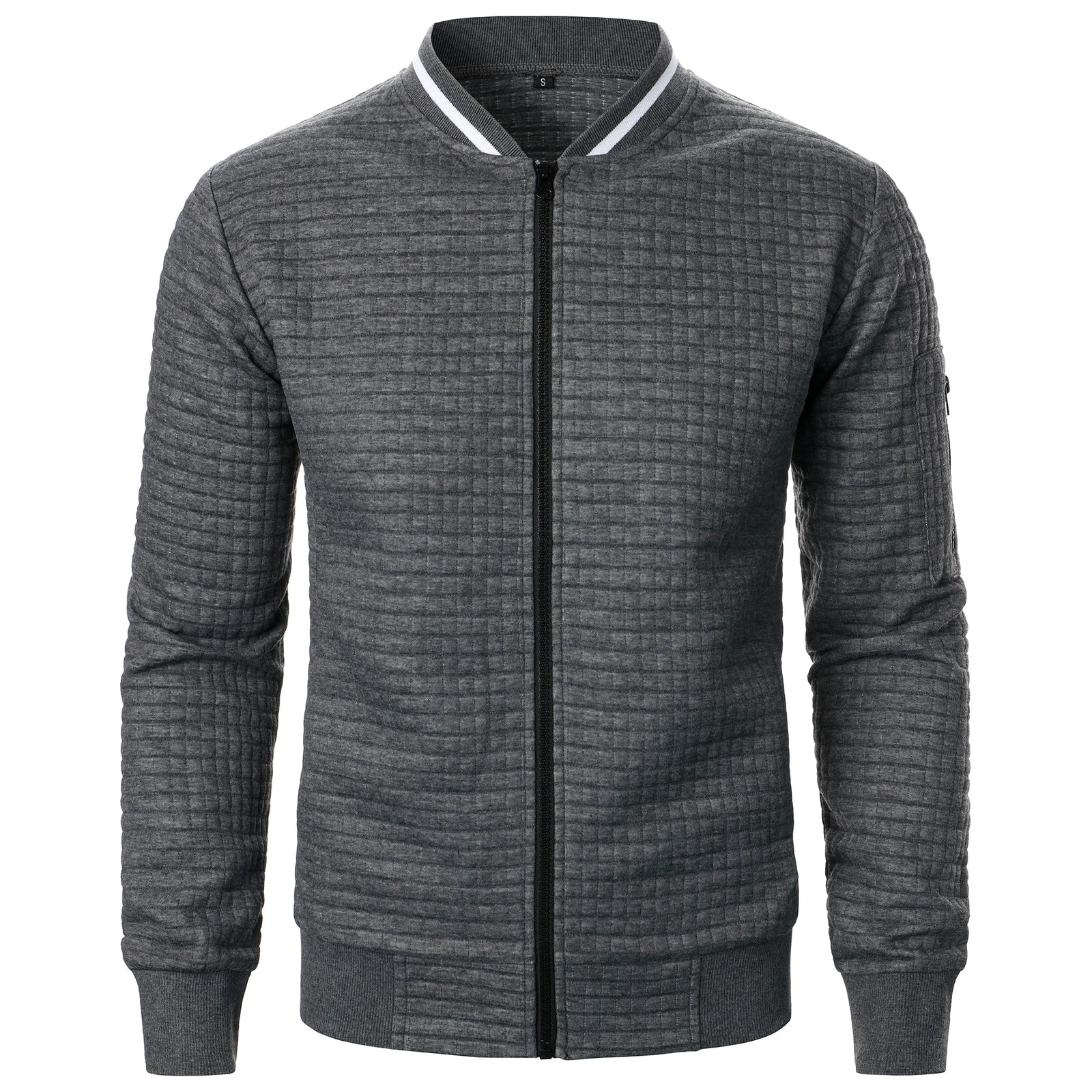 The Harlow Cotton Cardigan for Men – Tailored with Zip