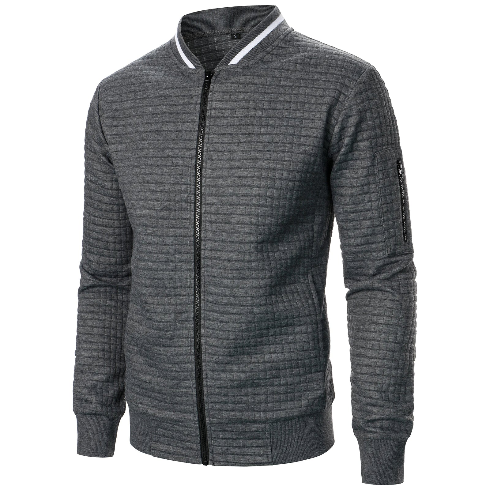 The Harlow Cotton Cardigan for Men – Tailored with Zip