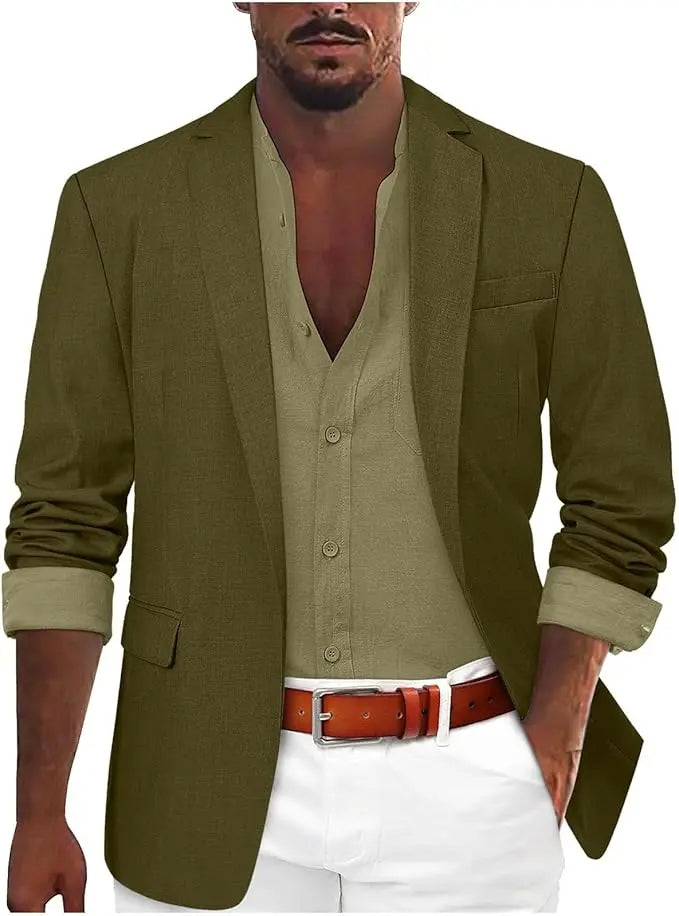 The Whitmore Cotton Blazer – Tailored Fit Jacket
