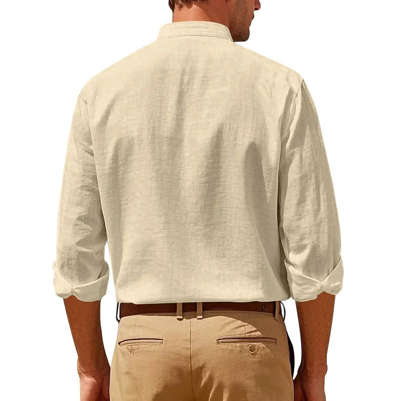 The Brighton Linen Shirt – Long Sleeve Shirt for Men