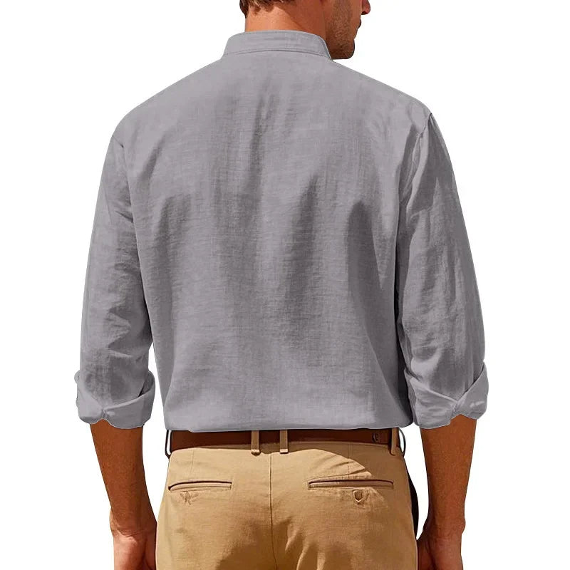 The Brighton Linen Shirt – Long Sleeve Shirt for Men