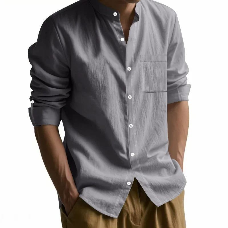 The Brighton Linen Shirt – Long Sleeve Shirt for Men