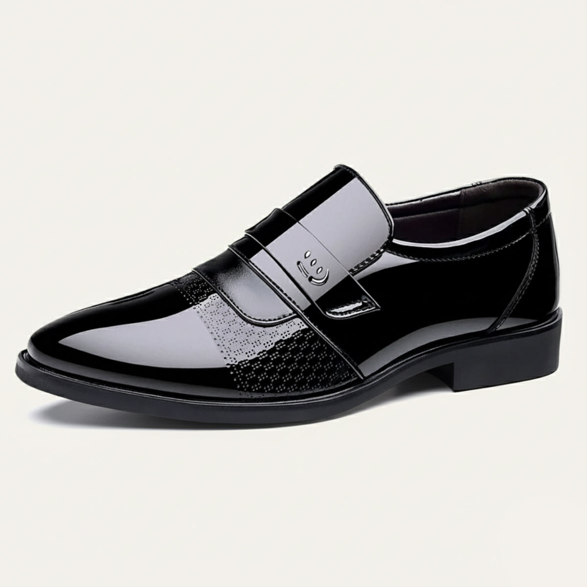 The Sirmione Men’s Patent Leather Loafers – Luxury Slip On Formal Dress Shoe