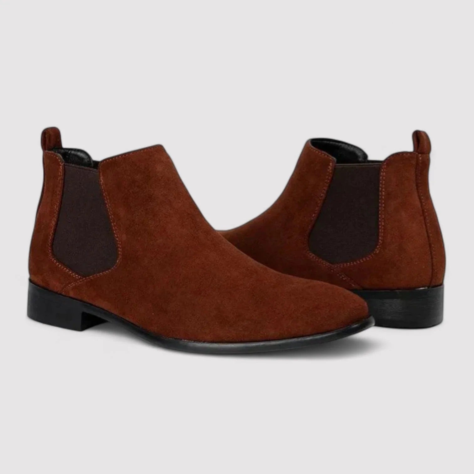 The Vienna Men’s Suede Chelsea Boots - Elegant Slip On Shoes
