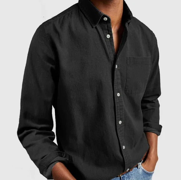 The Boston Casual Denim Shirt for Men