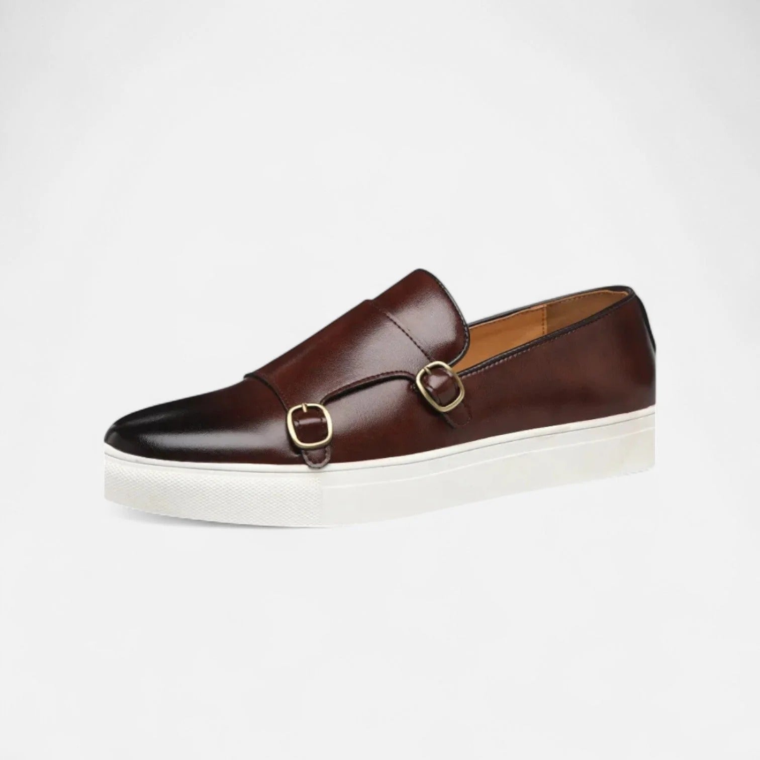 The Magherafelt Men's Double Monk Strap Leather Loafers