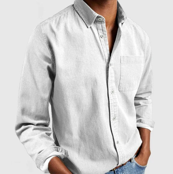 The Boston Casual Denim Shirt for Men
