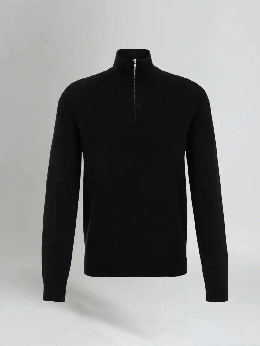 The Oxford Quarter Zip Old Money Jumper for Men