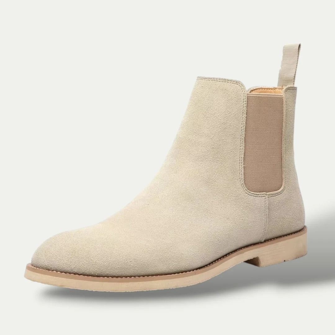 The Vienna Men's Suede Chelsea Boots - Genuine Leather Ankle Boots
