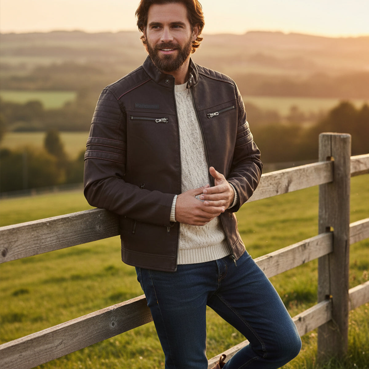 The Torino Leather Jacket For Men