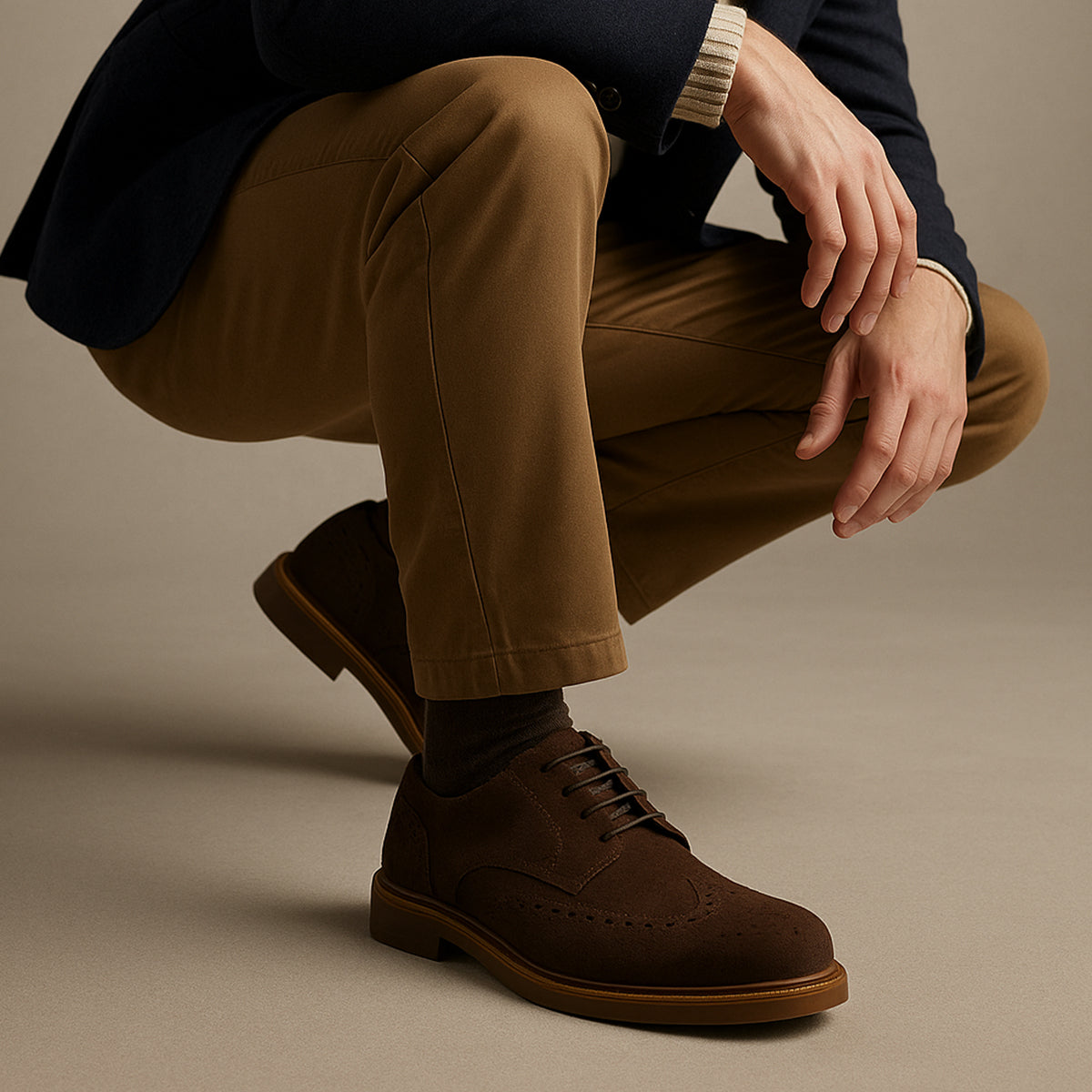 The Desenzano Men’s Suede Dress Shoe – Classic Casual Smart Shoe